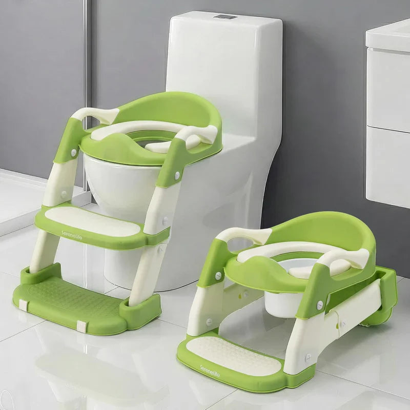 2-in-1 Toddler Potty Training Seat for babies with Step Stool Ladder